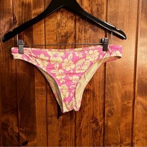 Hobie pink and yellow bikini top.